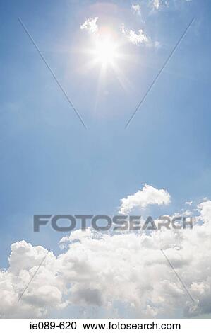 The sun and clouds in the sky View Large Photo Image Stock Image - The sun and clouds in the sky. Fotosearch