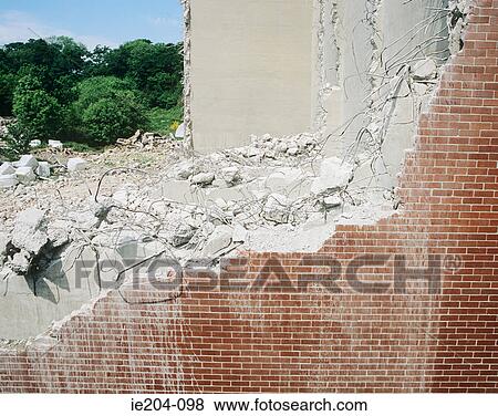 A house being demolished View Large Photo Image Stock Photo - A house being demolished. Fotosearch