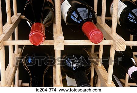 A wine rack View Large Photo Image Picture - A wine rack. Fotosearch
