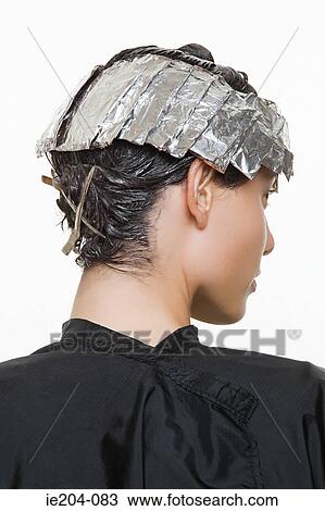 A woman having her hair dyed View Large Photo Image Stock Image - A woman having her hair dyed. Fotosearch