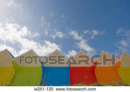 Beach huts View Large Photo Image Stock Image - Beach huts. Fotosearch