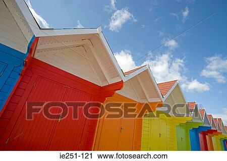 Beach huts View Large Photo Image Stock Image - Beach huts. Fotosearch