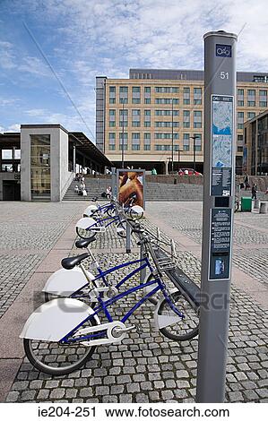 Bicycles in station square oslo View Large Photo Image Stock Image - Bicycles in station square oslo. Fotosearch