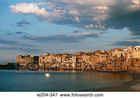 Cefalu View Large Photo Image Stock Photo - Cefalu. Fotosearch