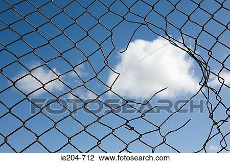 Cloud through a broken fence View Large Photo Image Stock Image - Cloud through a broken fence. Fotosearch