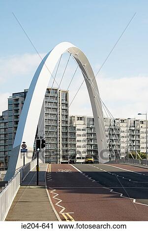 Stock Image - Clyde arc glasgow. Fotosearch