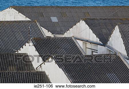 Corrugated iron roofs View Large Photo Image Stock Photograph - Corrugated iron roofs. Fotosearch