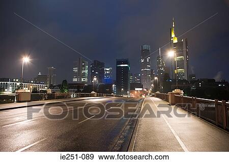Frankfurt at night View Large Photo Image Stock Photo - Frankfurt at night. Fotosearch