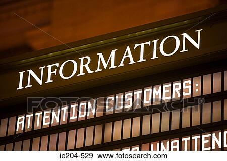 Stock Photo - Information sign. Fotosearch