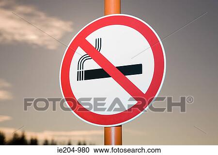 Stock Image - No smoking sign. Fotosearch