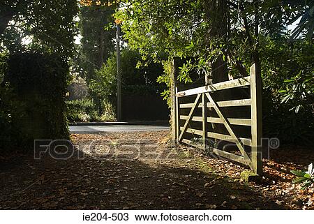 Open gate View Large Photo Image Stock Image - Open gate. Fotosearch