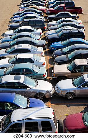 Stock Image - Parking lot. Fotosearch