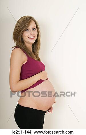 Portrait of a pregnant woman View Large Photo Image Picture - Portrait of a pregnant woman. Fotosearch