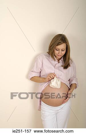 Portrait of a pregnant woman View Large Photo Image Stock Photo - Portrait of a pregnant woman. Fotosearch