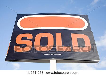 Stock Image - Sold sign. Fotosearch