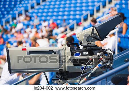 Television camera at stadium View Large Photo Image Stock Image - Television camera at stadium. Fotosearch