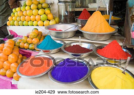 Tikka powder stall View Large Photo Image Stock Photo - Tikka powder stall. Fotosearch