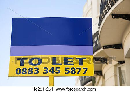 To let sign View Large Photo Image Stock Image - To let sign. Fotosearch