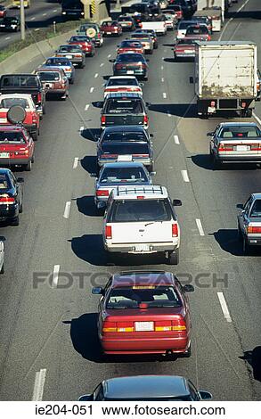 Traffic on a highway View Large Photo Image Stock Image - Traffic on a highway. Fotosearch