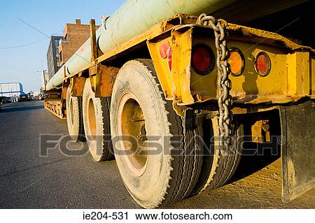 Truck with water pipes View Large Photo Image Stock Image - Truck with water pipes. Fotosearch