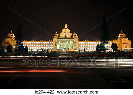 Stock Image - Vidhana soudha bangalore. Fotosearch