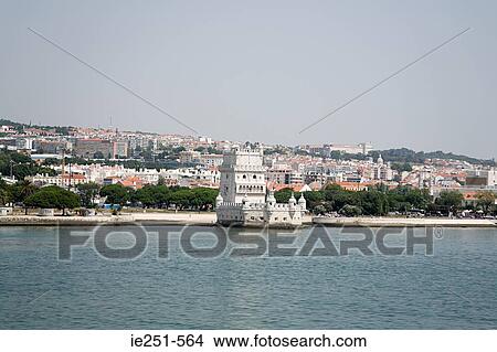 Belem tower and tagus river View Large Photo Image Picture - Belem tower and tagus river. Fotosearch