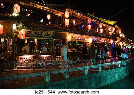 Nightlife in lijiang View Large Photo Image Picture - Nightlife in lijiang. Fotosearch