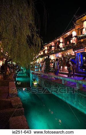 Nightlife in lijiang View Large Photo Image Stock Image - Nightlife in lijiang. Fotosearch