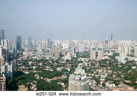 Shanghai cityscape View Large Photo Image Picture - Shanghai cityscape. Fotosearch