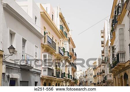 Street cadiz spain View Large Photo Image Stock Photograph - Street cadiz spain. Fotosearch