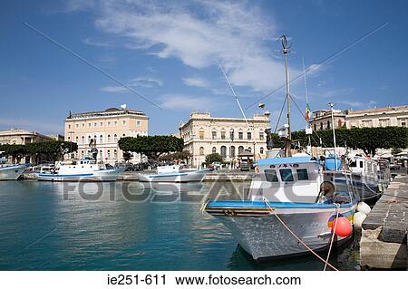 Syracuse harbour View Large Photo Image Stock Image - Syracuse harbour. Fotosearch