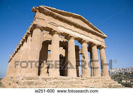 Stock Image - Temple of concord. Fotosearch