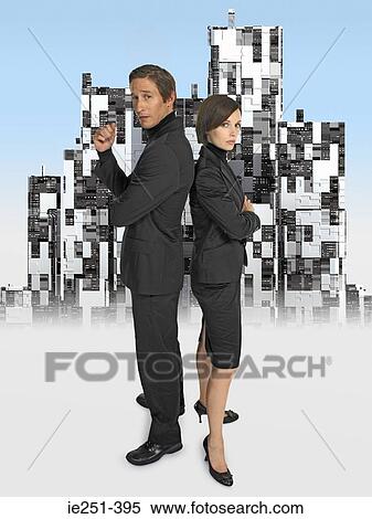 Stock Photography - Two businesspeople. Fotosearch