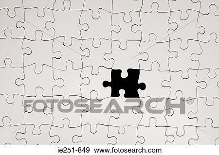 Jigsaw puzzle with missing piece View Large Photo Image Stock Photo - Jigsaw puzzle with missing piece. Fotosearch