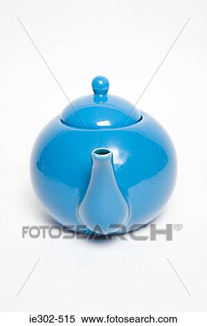 Blue teapot View Large Photo Image Stock Photography - Blue teapot. Fotosearch