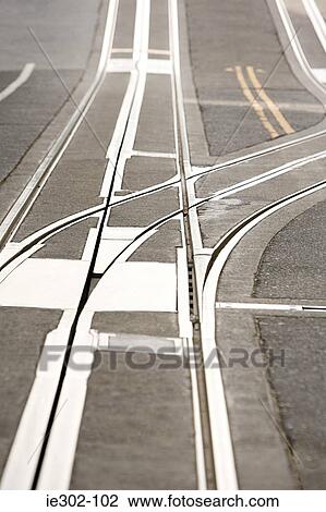 Cable car tracks View Large Photo Image Stock Image - Cable car tracks. Fotosearch