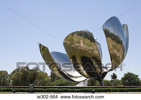 Flower sculpture in buenos aires View Large Photo Image Picture - Flower sculpture in buenos aires. Fotosearch