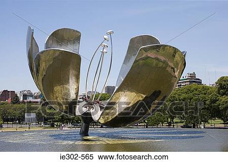 Flower sculpture in buenos aires View Large Photo Image Stock Photography - Flower sculpture in buenos aires. Fotosearch