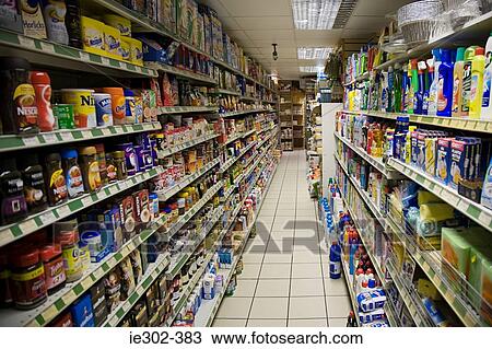 Stock Image - Grocery store. Fotosearch