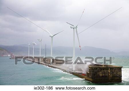 Offshore wind farm View Large Photo Image Stock Photograph - Offshore wind farm. Fotosearch