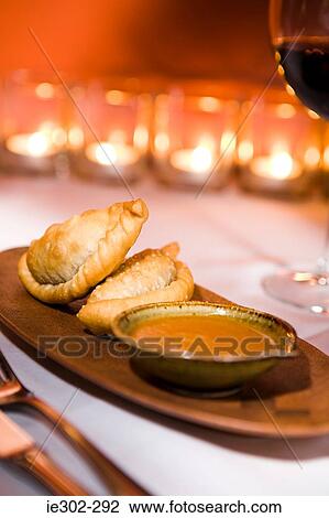 Pastelitos and sauce View Large Photo Image Stock Image - Pastelitos and sauce. Fotosearch