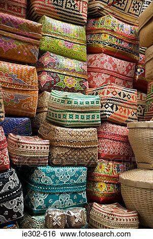 Patterned woven boxes View Large Photo Image Stock Photograph - Patterned woven boxes. Fotosearch