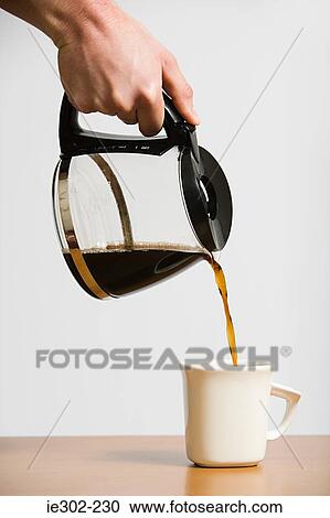 Person pouring coffee View Large Photo Image Stock Image - Person pouring coffee. Fotosearch