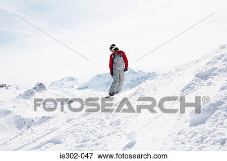 Person snowboarding View Large Photo Image Stock Photo - Person snowboarding. Fotosearch