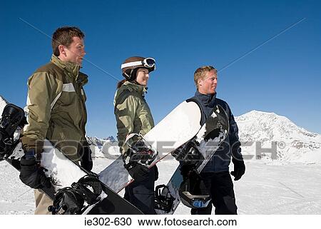 Snowboarders View Large Photo Image Stock Image - Snowboarders. Fotosearch
