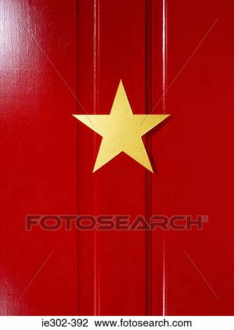 Star on red door View Large Photo Image Stock Image - Star on red door. Fotosearch