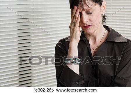 Stressed woman View Large Photo Image Stock Photography - Stressed woman. Fotosearch