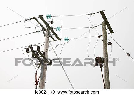 Stock Photo - Telegraph poles and wires. Fotosearch