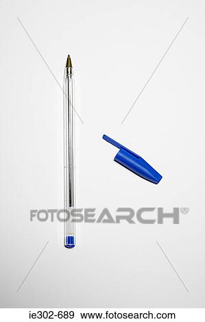 Blue ballpoint pen View Large Photo Image Stock Photo - Blue ballpoint pen. Fotosearch
