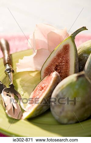 Figs on a plate View Large Photo Image Stock Image - Figs on a plate. Fotosearch